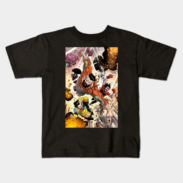 omni man invincible Kids T-Shirt by super villain